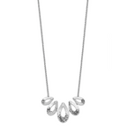 Sterling Silver Rhodium-plated D/C w/ 1in ext. Necklace