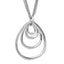 Sterling Silver Rhodium-Rhodium-Plated Multi-strand w/ 2in Necklace
