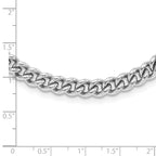 Sterling Silver RH-plated and Rose gold-plated Curb Link Necklace