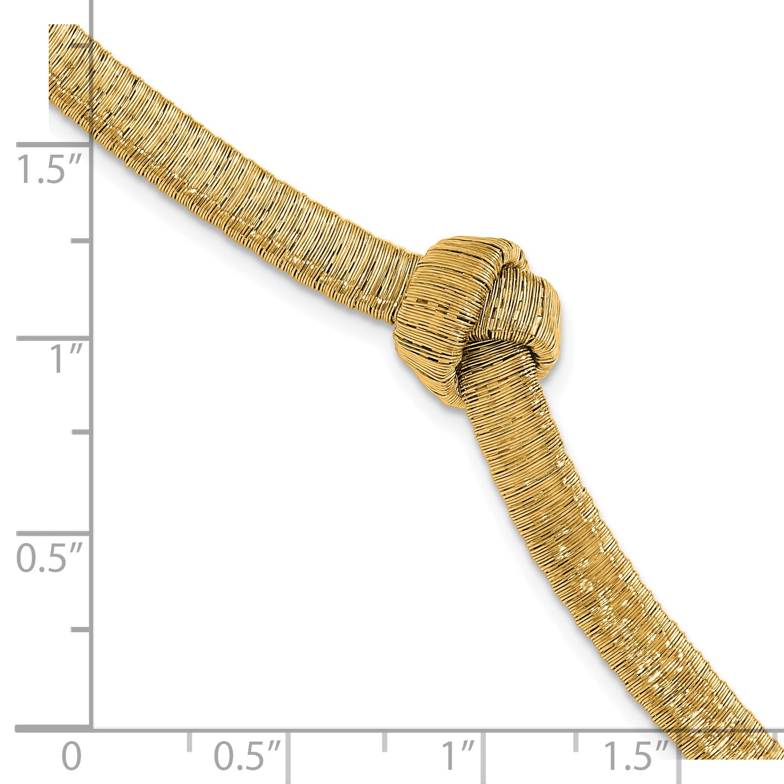 Sterling Silver Gold-plated Wrapped Knot w/1in ext. Bracelet