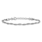 Twisted Chain in Sterling Silver, 2.2mm, 7 Inch - Sophia Jewelers