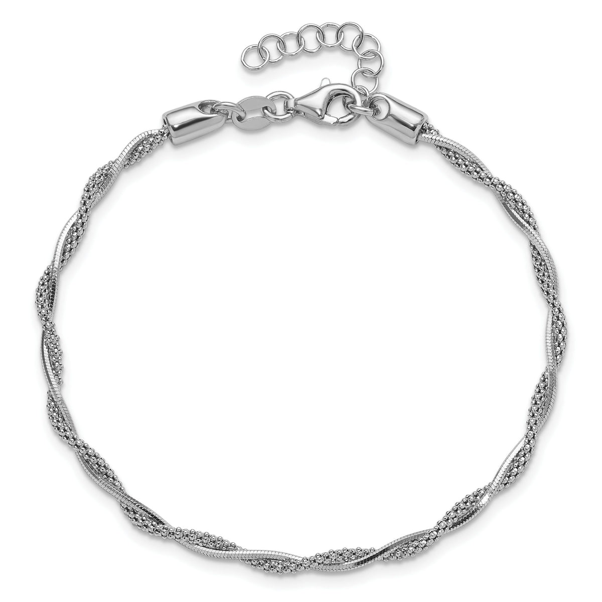 Twisted Chain in Sterling Silver, 2.2mm, 7 Inch - Sophia Jewelers
