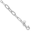 Sterling SilverRhodium-Rhodium-Plated Polished/Textured Fancy Link Bracelet
