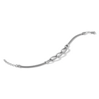 Multi-Strand Chain in Sterling Silver, 3mm Textured, 7 Inch - Sophia Jewelers
