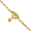 Sterling Silver Gold-plated with 1in ext. Circle Bracelet