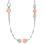 SS Rh-pl/Rose-tone Radiant Essence Polish/Scratch w/2in ext Neckla