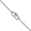 SS RH-plated Dangle Love Knot with 1in ext. Link Bracelet