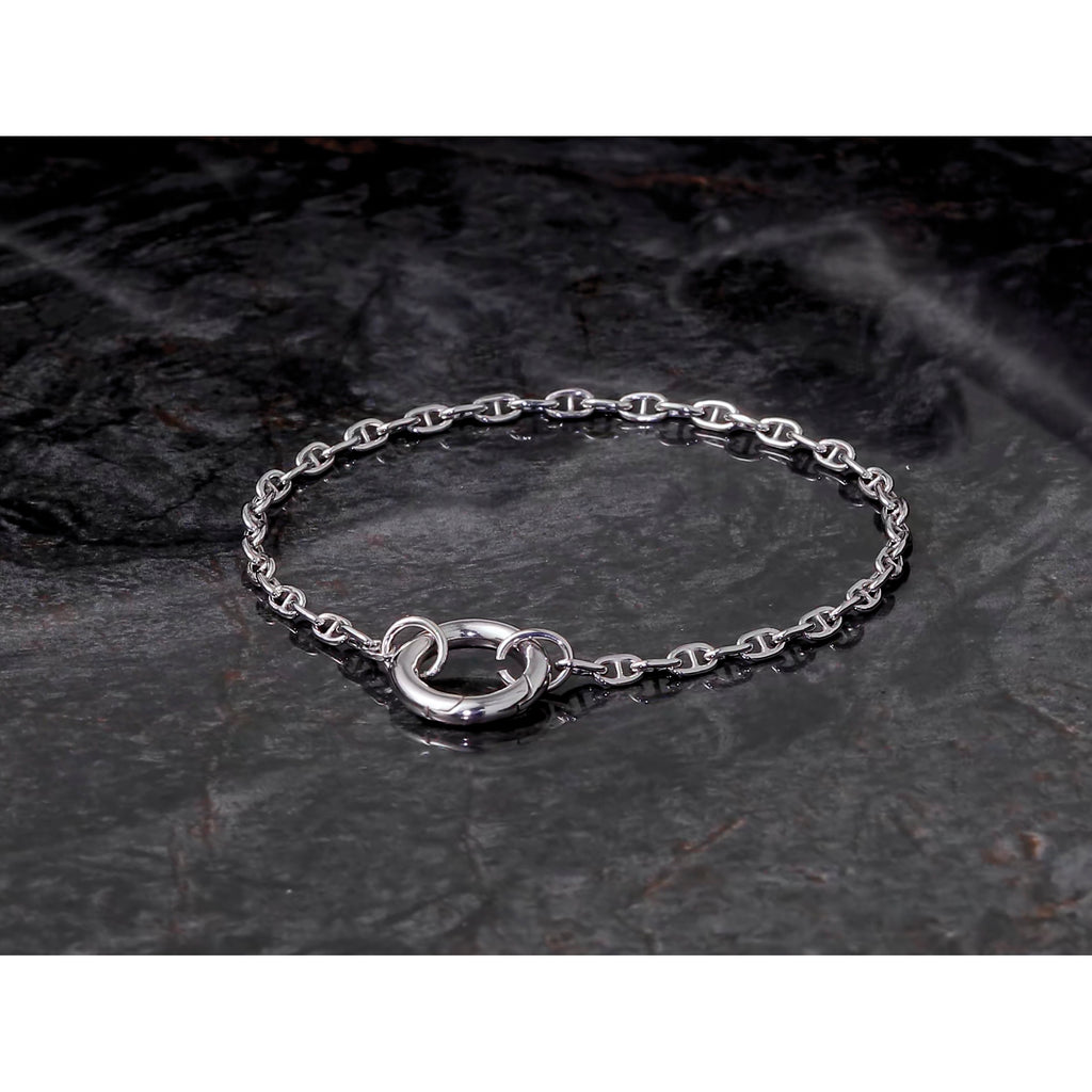 Sterling Silver Anchor Link Bracelet