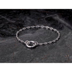 Sterling Silver Anchor Link Bracelet