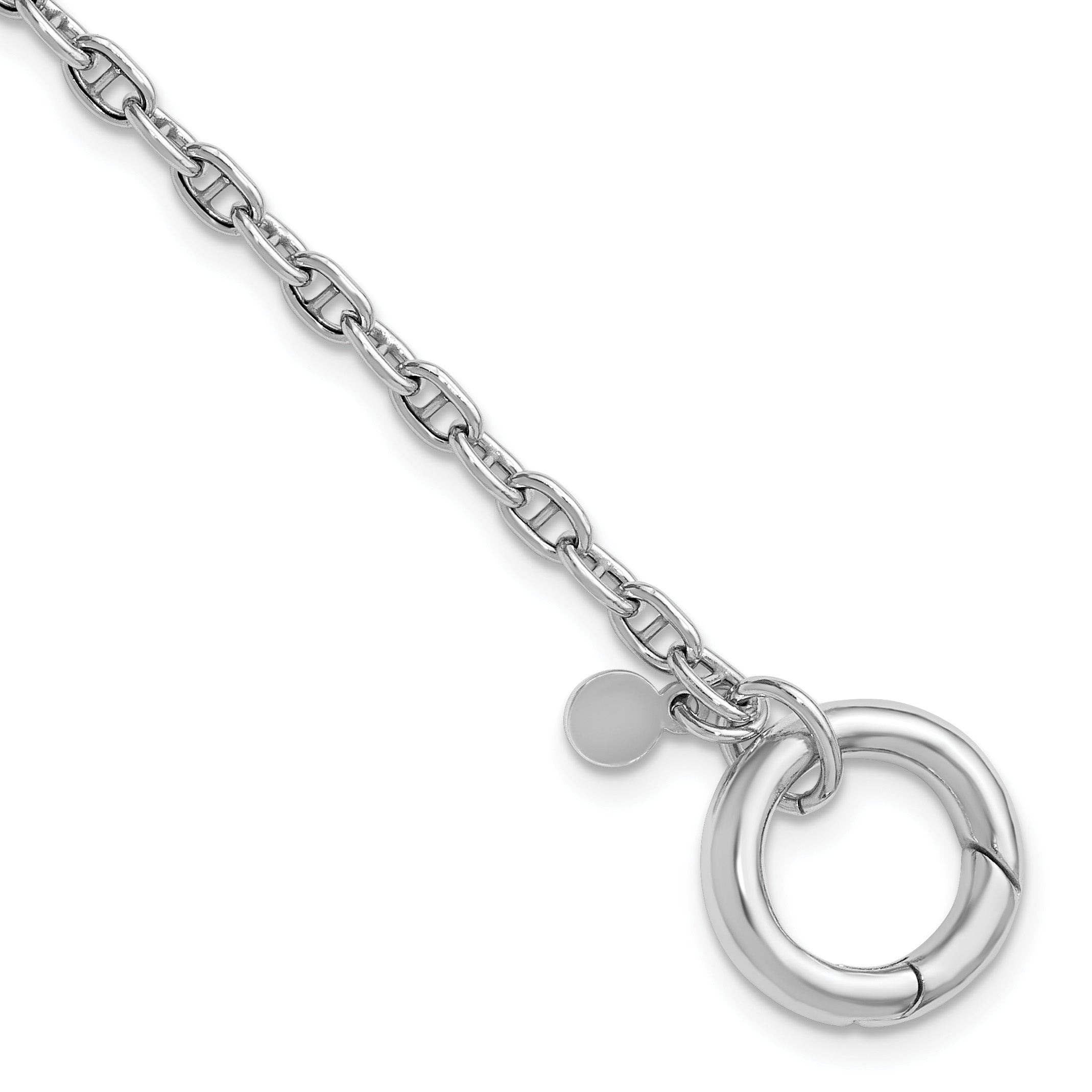 Sterling Silver Anchor Link Bracelet Main image
