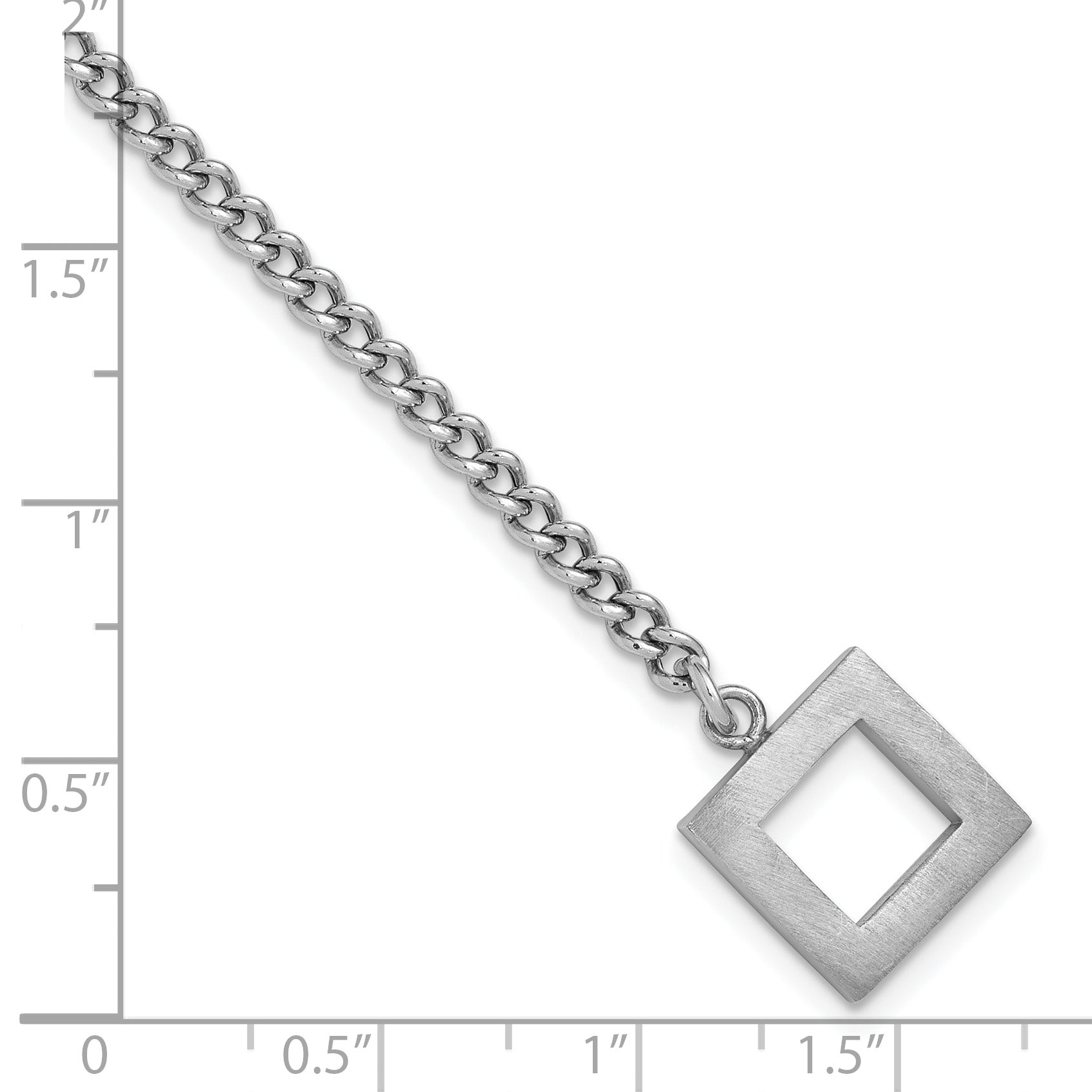 Sterling Silver RH-plated Polished Fancy Toggle Bracelet