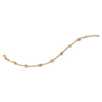 Gold-Plated Sterling Silver Beaded Bracelet, 8 in