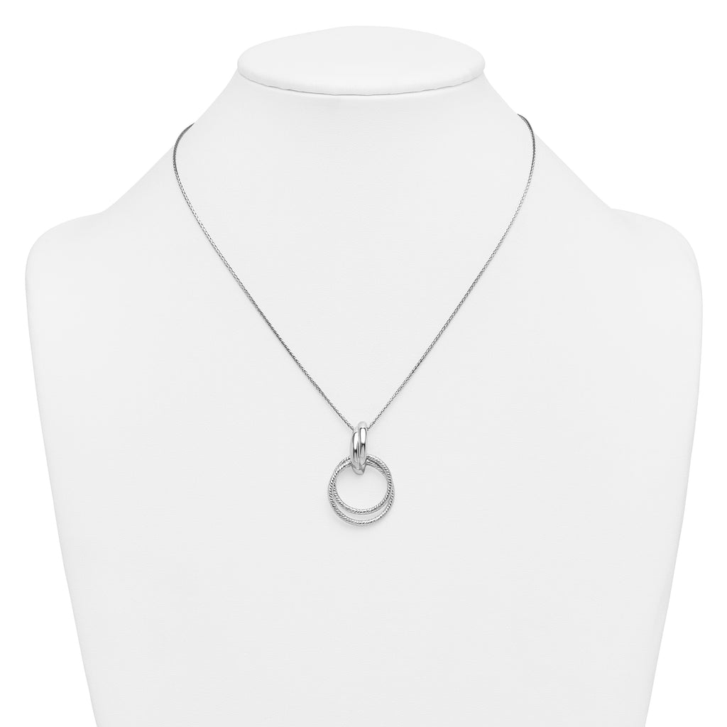 Sterling Silver Spiga Pendant Necklace