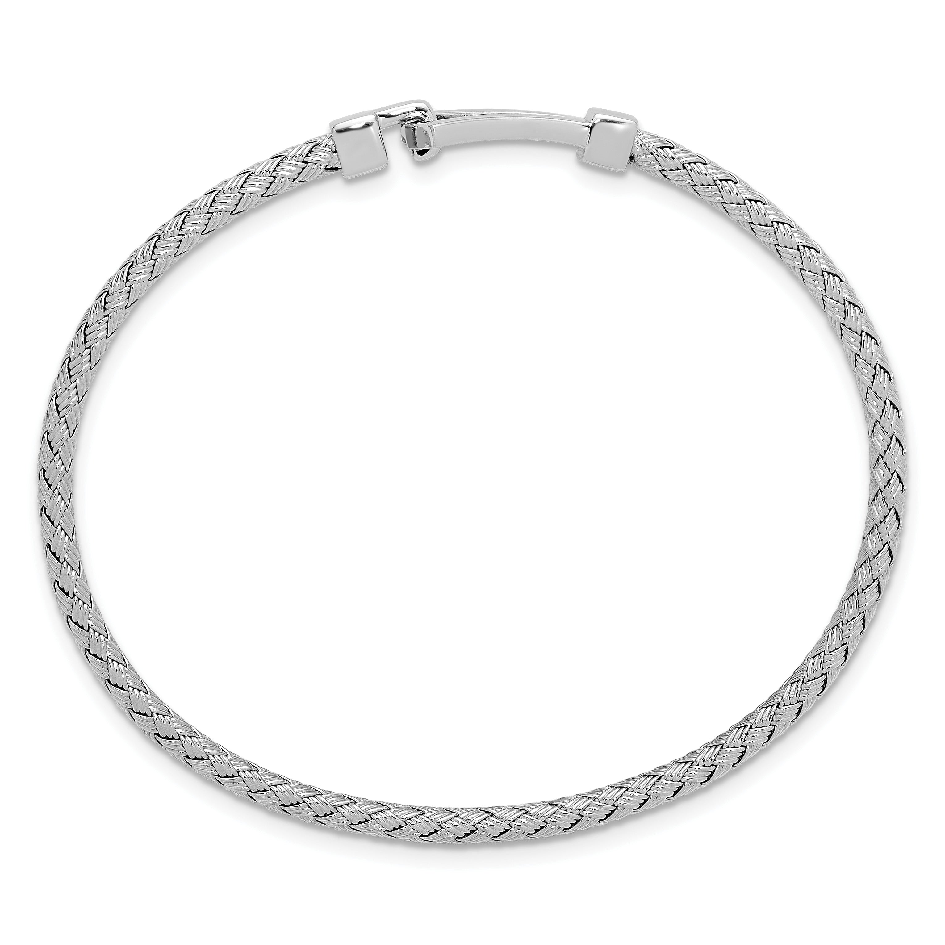 Sterling Silver Woven Bangle Bracelet