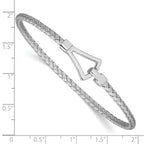Sterling Silver Woven Bangle Bracelet