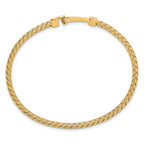 Gold-Plated Sterling Silver Woven Bangle Bracelet
