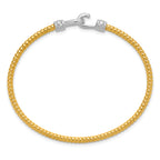 Gold-Plated Sterling Silver Twisted Bangle Bracelet