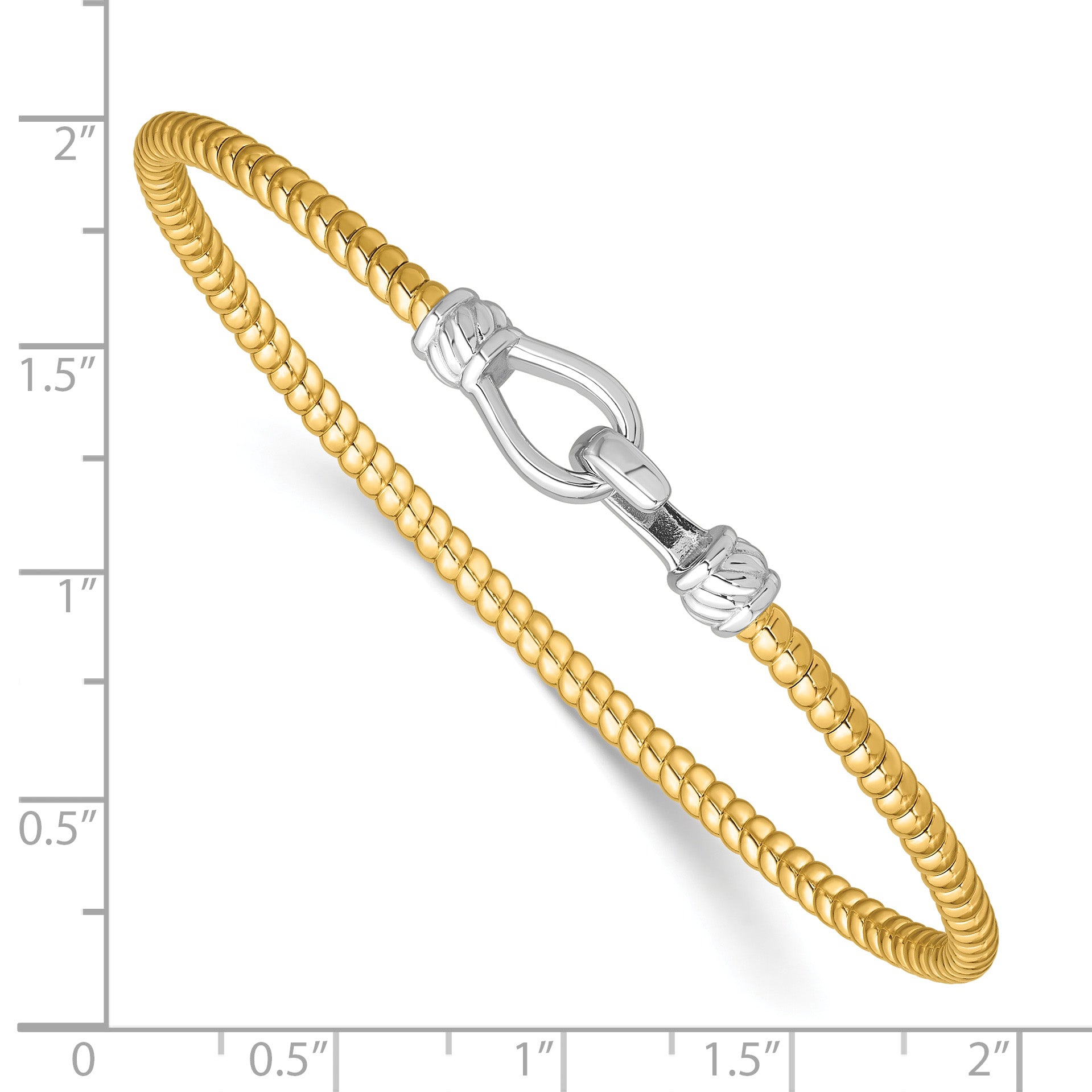Gold-Plated Sterling Silver Twisted Bangle Bracelet