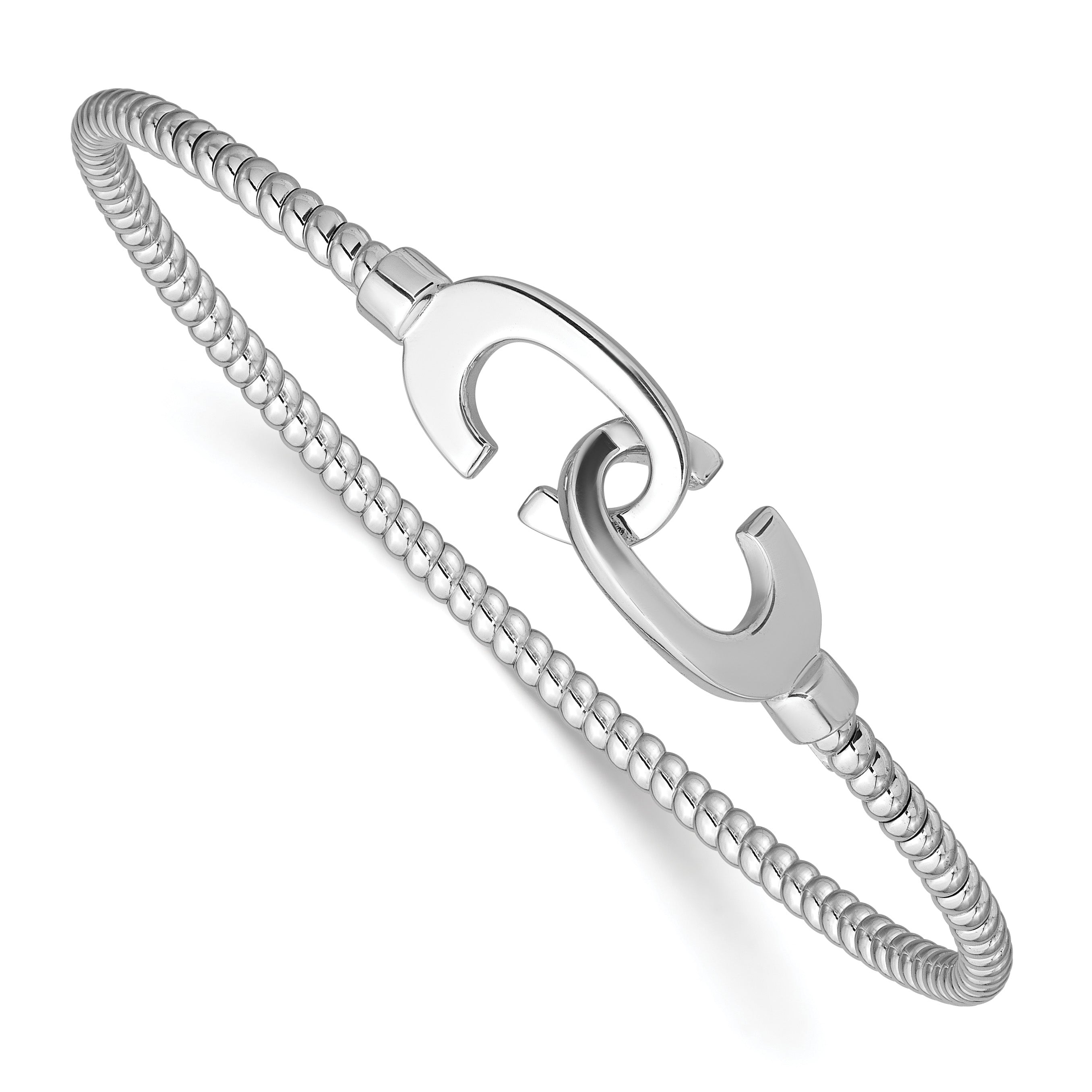 Sterling Silver Twisted Bangle Bracelet Main image