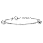 Sterling Silver Polished Bracelet, 8 in