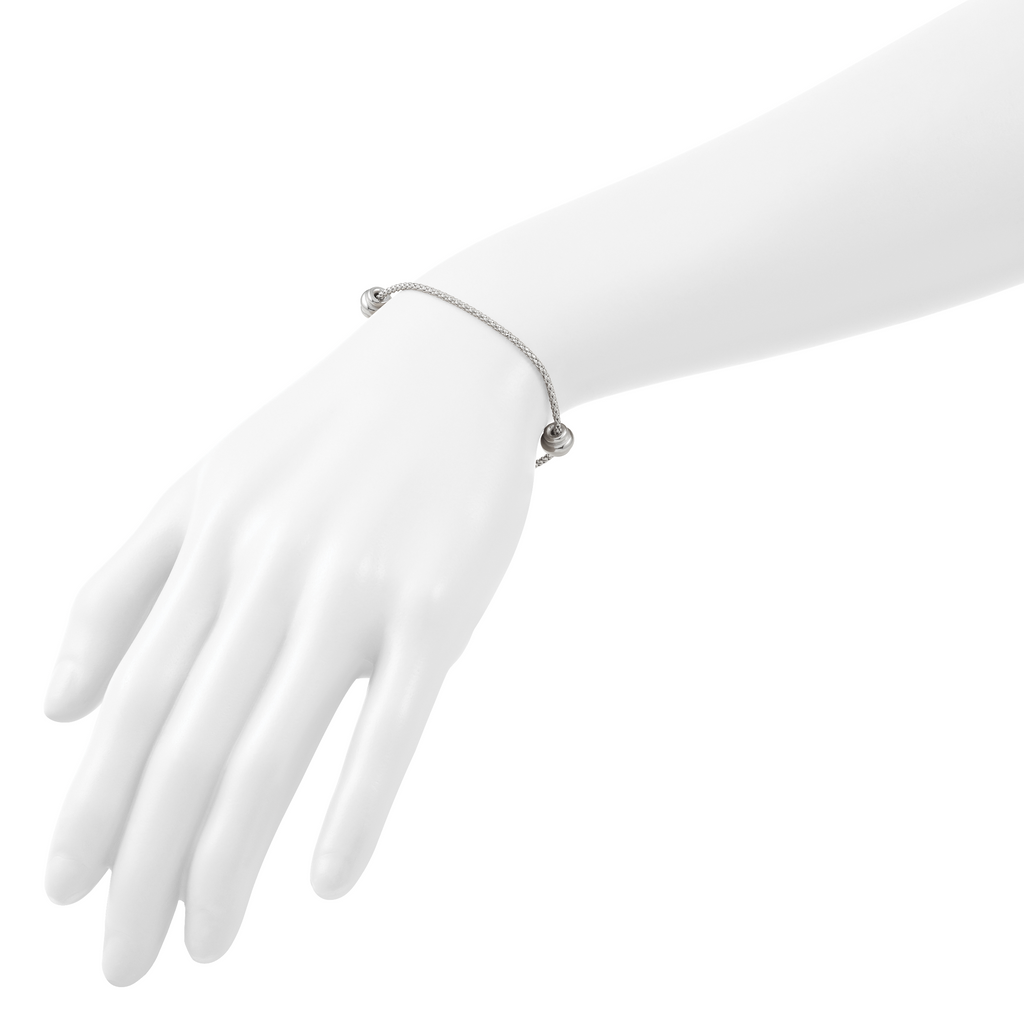 Sterling Silver Polished Bracelet, 8 in