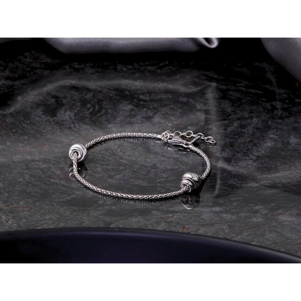 Sterling Silver Polished Bracelet, 8 in