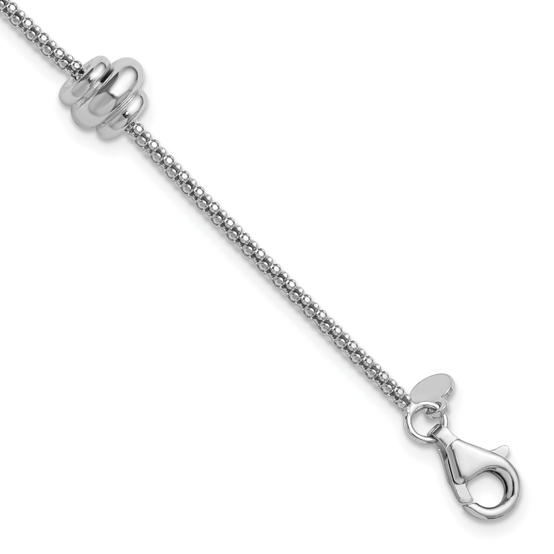 Sterling Silver Polished Bracelet, 8 in