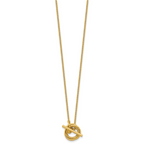 Gold-Plated Sterling Silver Curb Chain Necklace, 18 in
