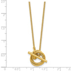 Gold-Plated Sterling Silver Curb Chain Necklace, 18 in