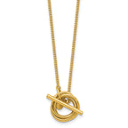 Gold-Plated Sterling Silver Curb Chain Necklace, 18 in