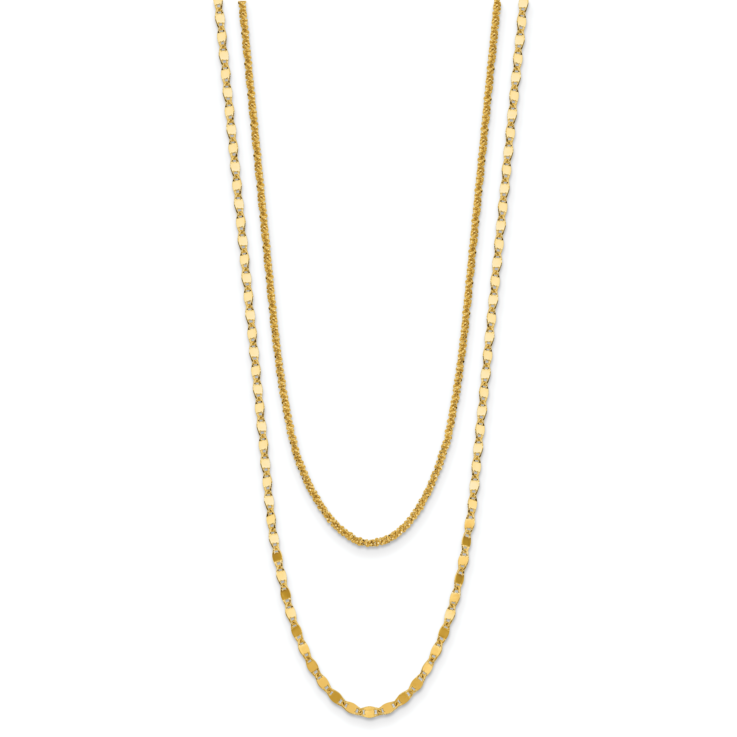 Gold-Plated Sterling Silver Polished Necklace Secondary image