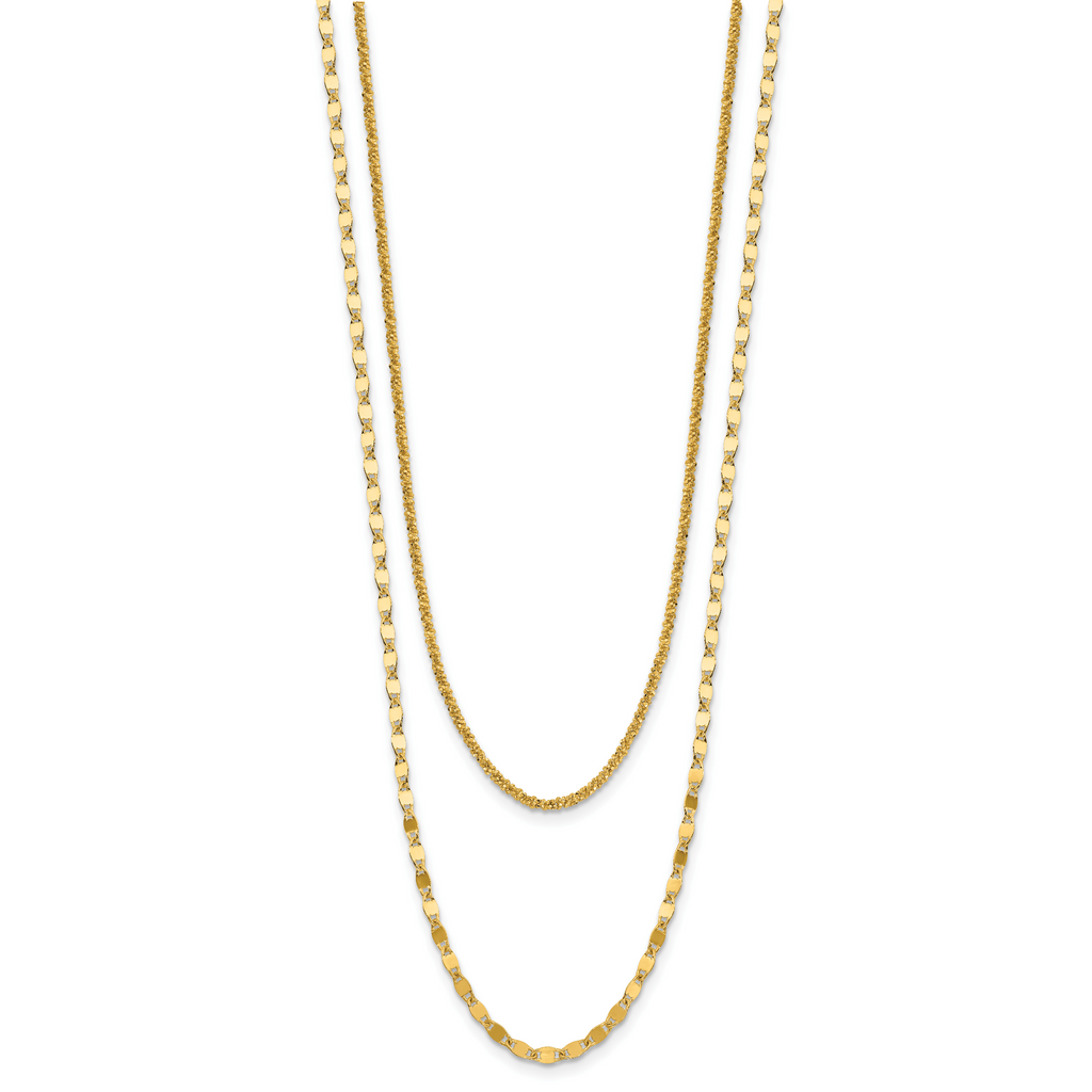 Gold-Plated Sterling Silver Polished Necklace