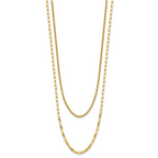 Gold-Plated Sterling Silver Polished Necklace