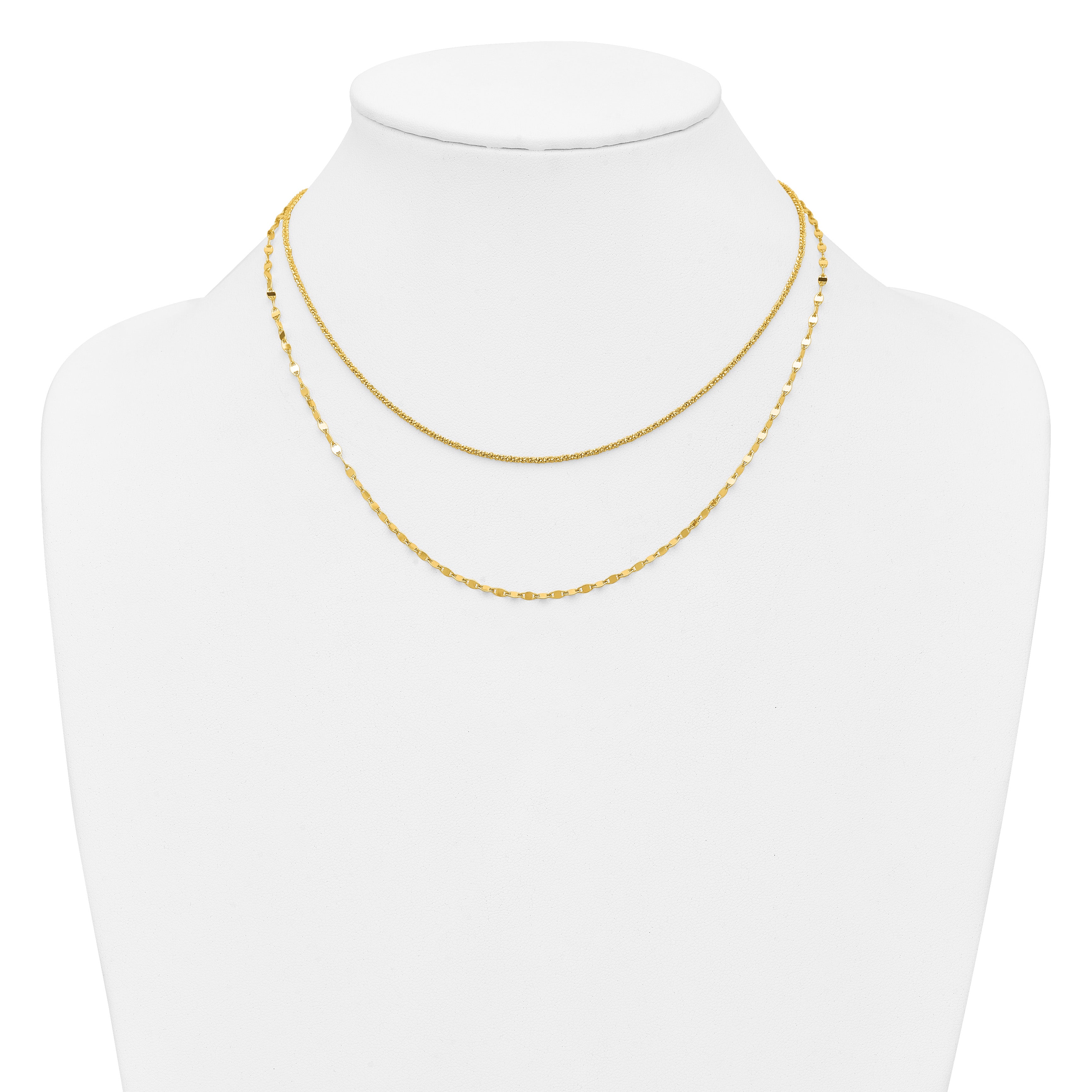Gold-Plated Sterling Silver Polished Necklace
