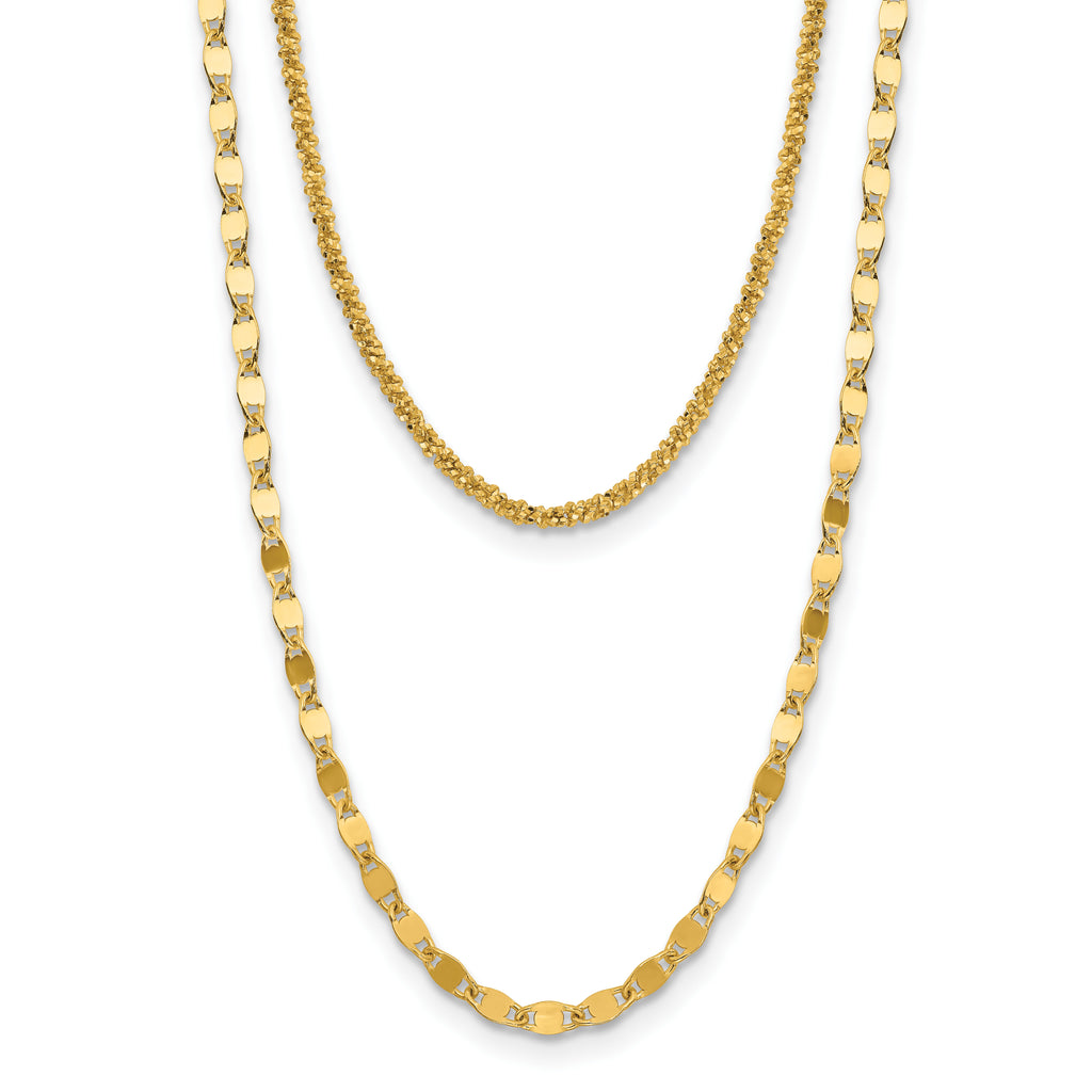 Gold-Plated Sterling Silver Polished Necklace