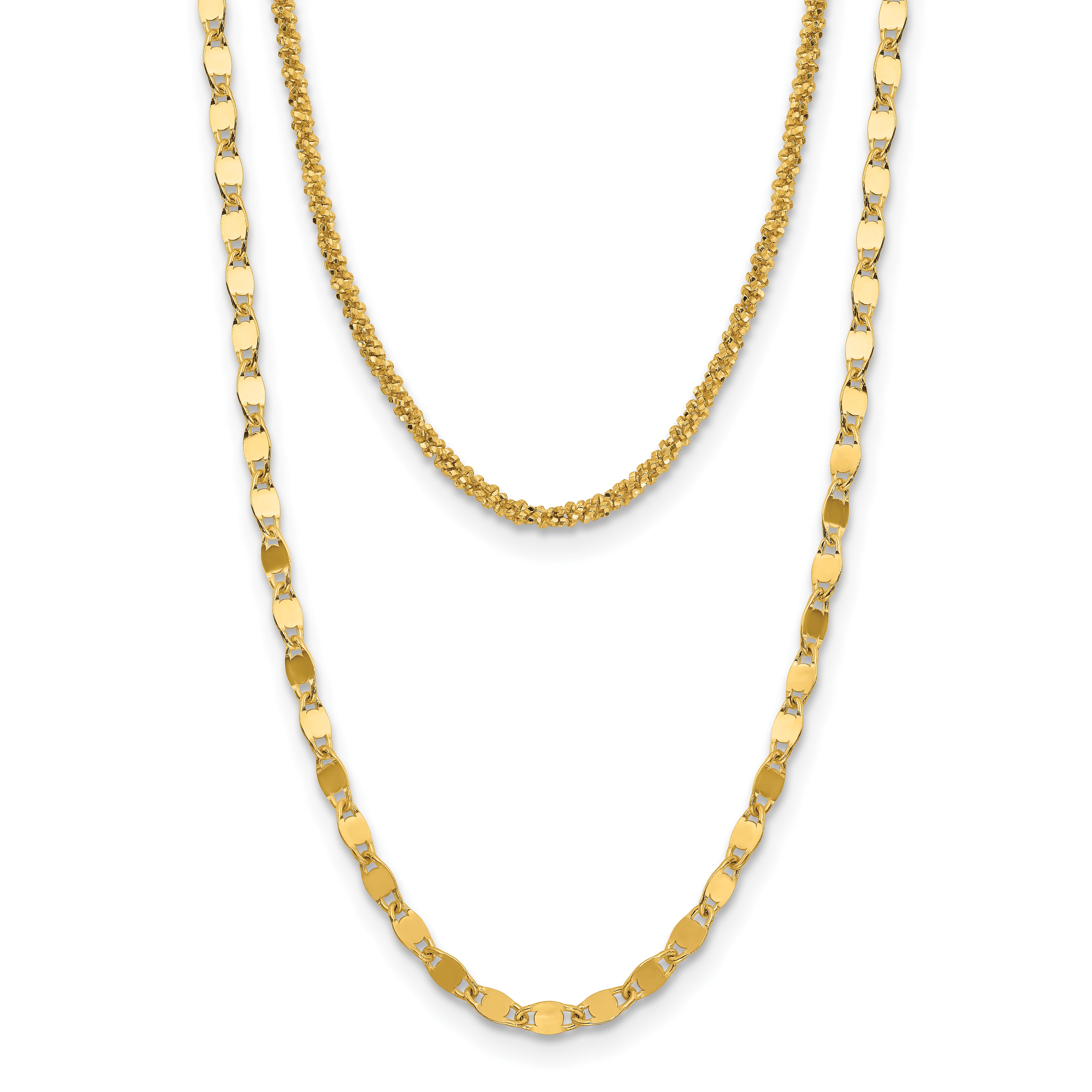 Gold-Plated Sterling Silver Polished Necklace