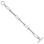 Sterling Silver Polished Link Bracelet, 7.5 in