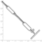 Sterling Silver Polished Link Bracelet, 7.5 in