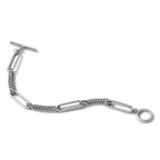 Sterling Silver Polished Link Bracelet, 7.5 in