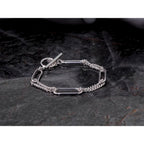 Sterling Silver Polished Link Bracelet, 7.5 in