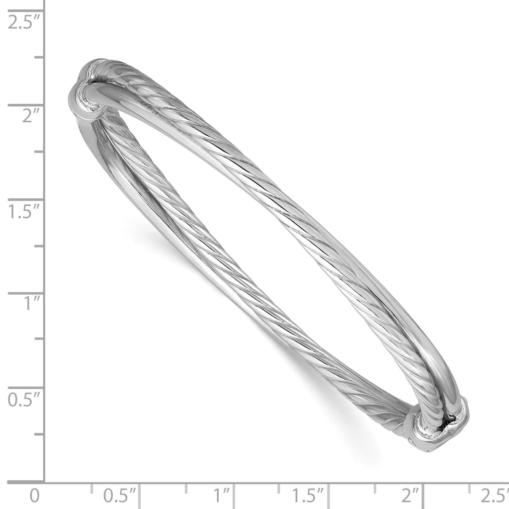 Sterling Silver Twisted Bangle Bracelet