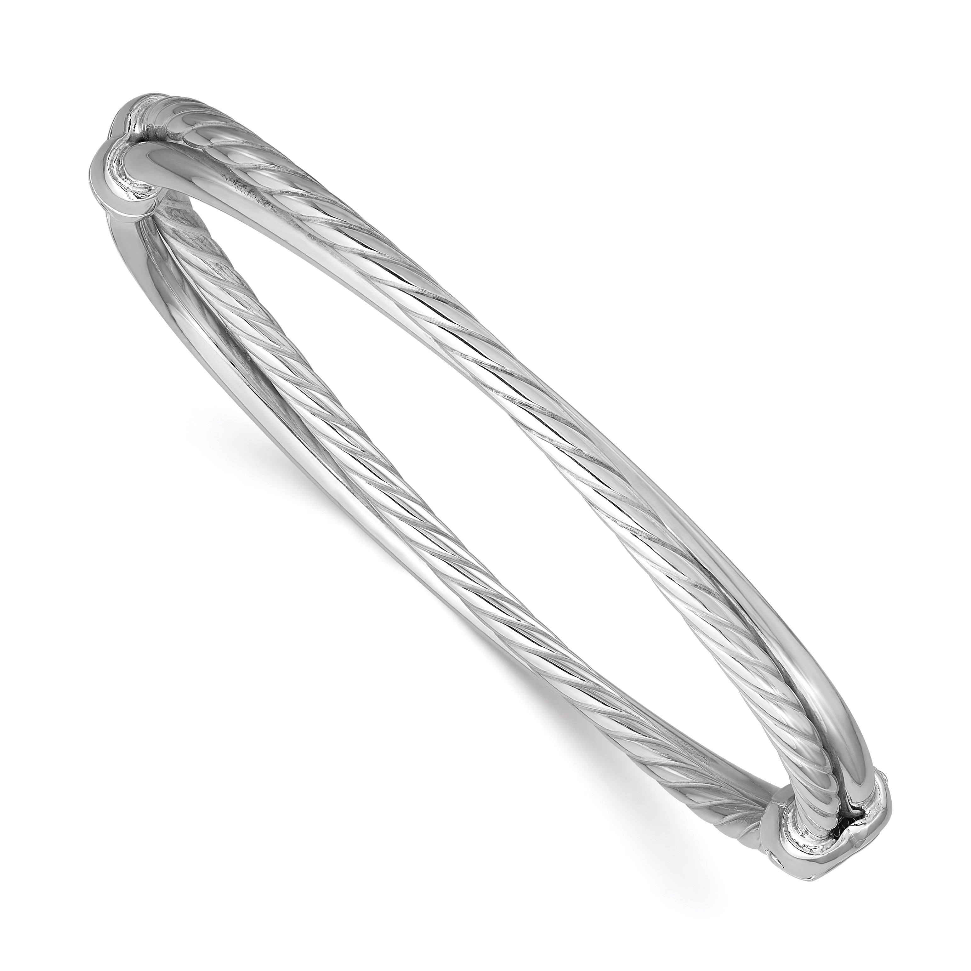 Sterling Silver Twisted Bangle Bracelet Main image