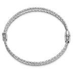 Sterling Silver Textured Bangle Bracelet