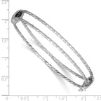Sterling Silver Textured Bangle Bracelet