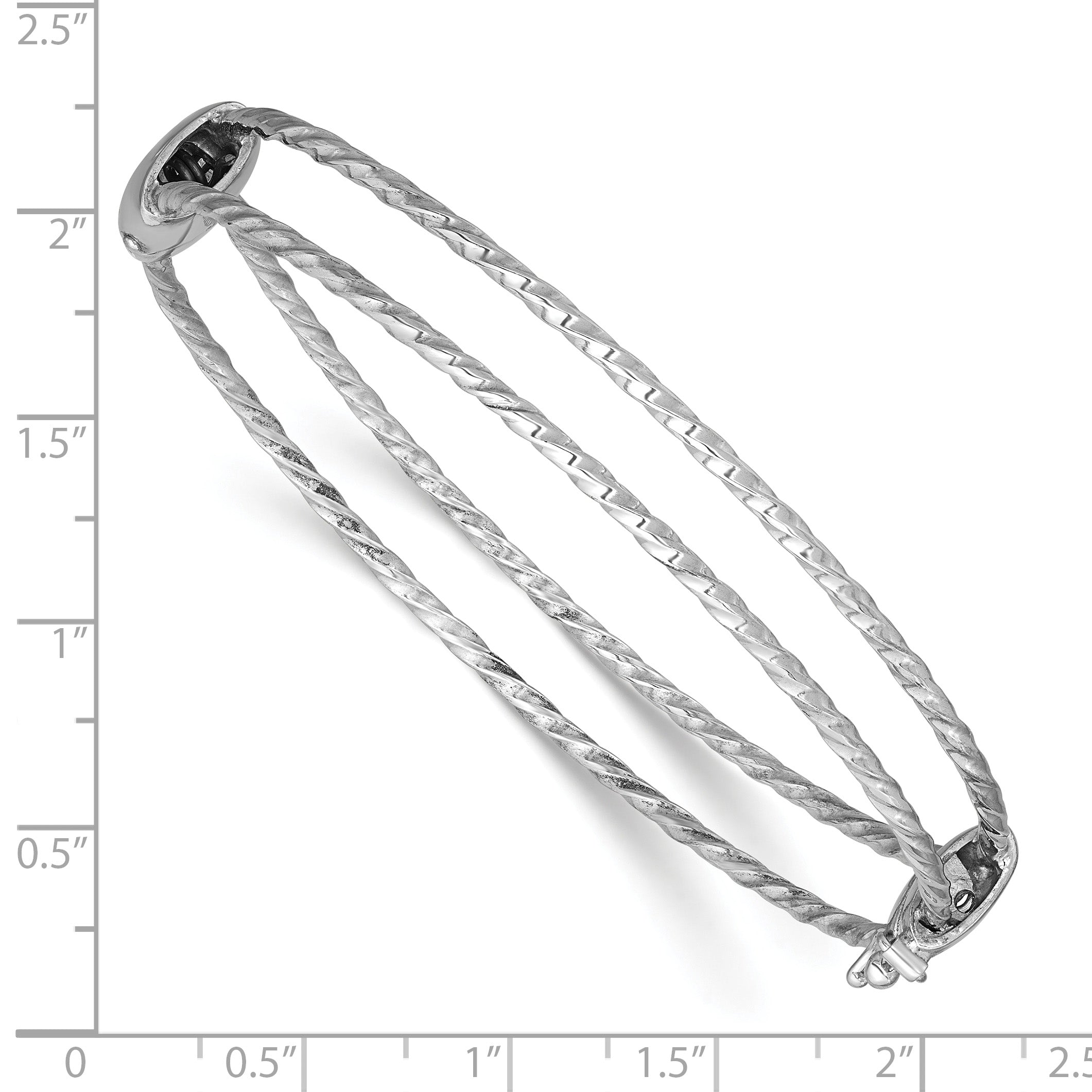 Sterling Silver Textured Bangle Bracelet