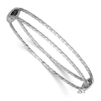 Sterling Silver Textured Bangle Bracelet