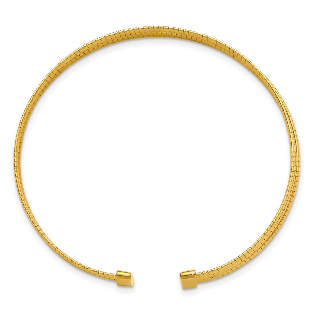 Gold-Plated Sterling Silver Textured Cuff Bracelet