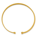 Gold-Plated Sterling Silver Textured Cuff Bracelet
