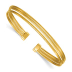 Gold-Plated Sterling Silver Textured Cuff Bracelet
