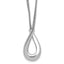 Sterling Silver Textured Pendant Necklace